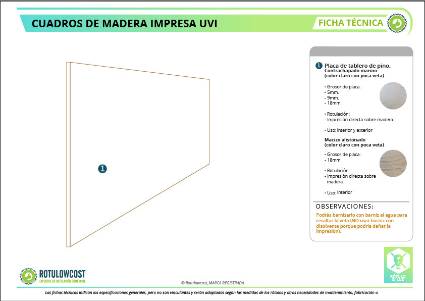 Letras de Madera Impresa  Madera personalizada impresión UVI