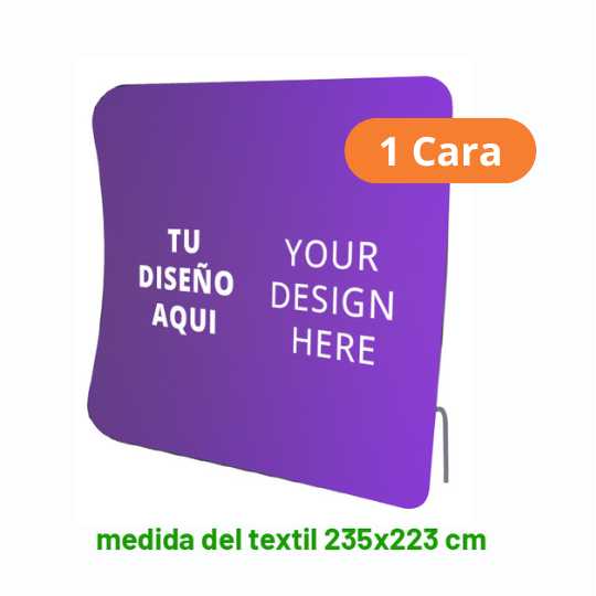 Display CurvaC de 235x223 cm (1C)