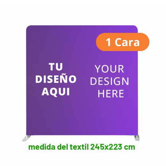 Display Recto de 245x223 cm (1C)