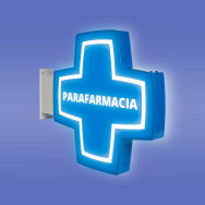 Banderola luminosa Cruz para Parafarmacias