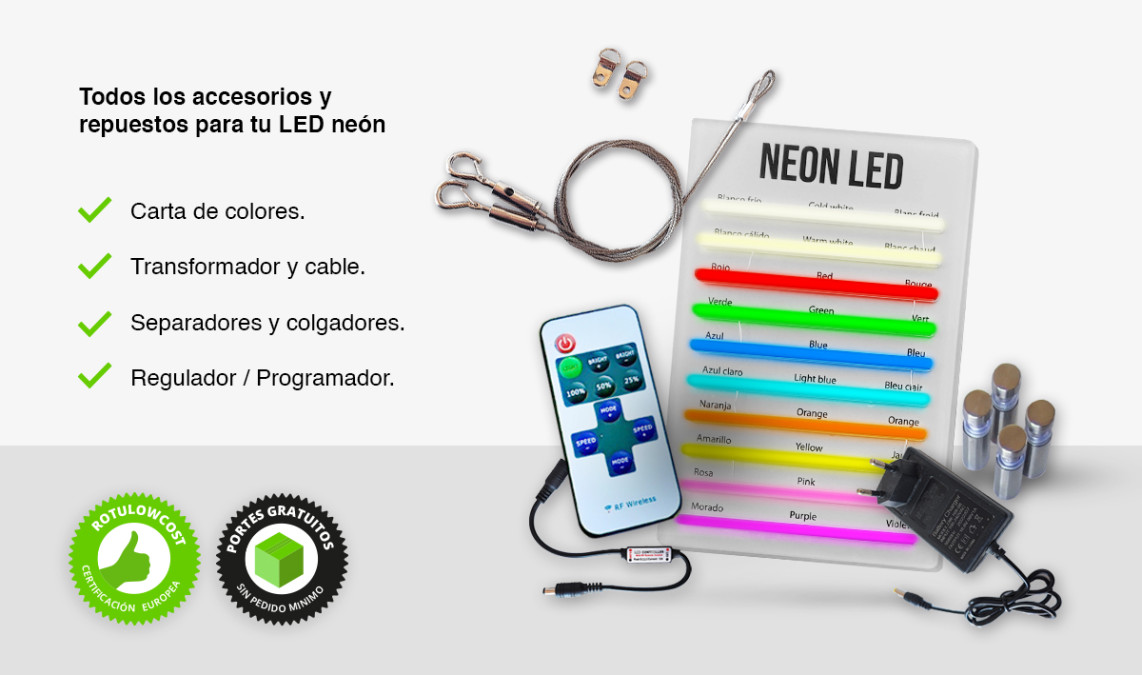 Accesorios LED neón flex