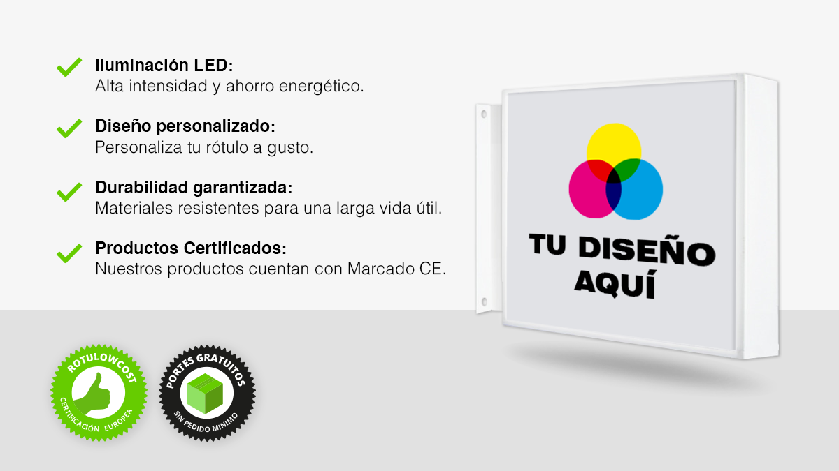 banderola luminosa personalizada