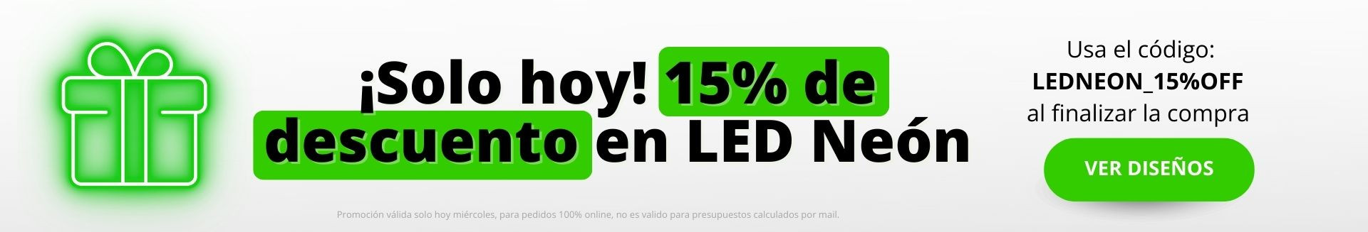 DESCUENTO LED NEON